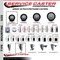 Service Caster 3'' Black Poly Swivel 1-7/8'' Expanding Stem Caster Set 2 Total Lock Brakes, 4PK SCC-EXTTL20S314-PPUB-BLK-2-S-2-178 - alternate 3